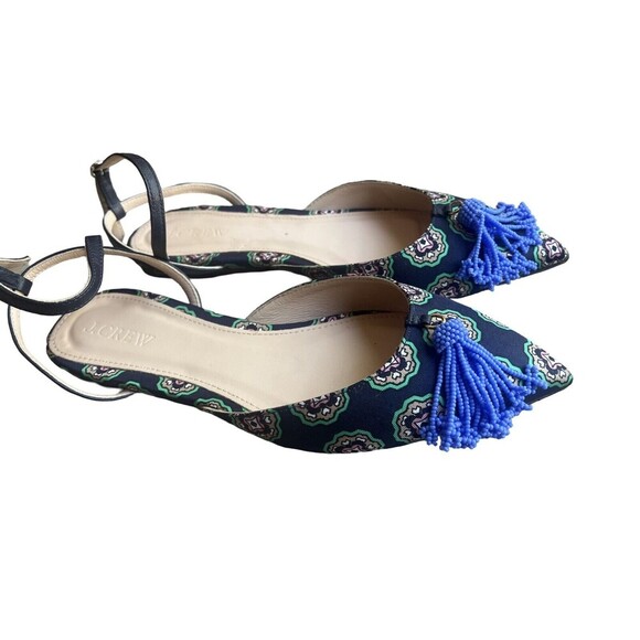 J CREW Beaded Tassel Moroccan Sandals Size 6 Women’s In Excellent Condition - Picture 3 of 11
